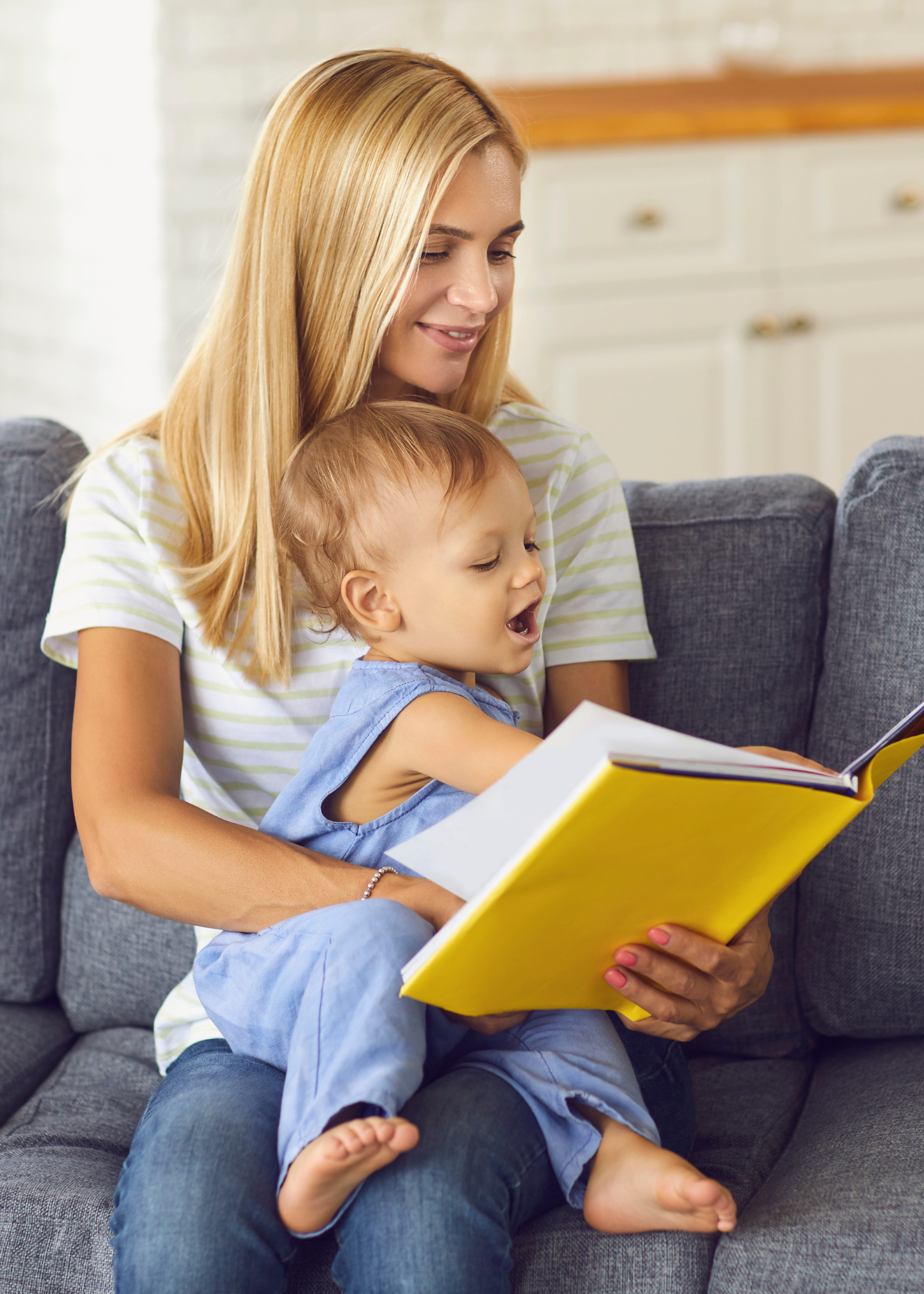 Nanny reading to child